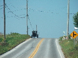 amish on road